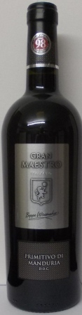 "Gran Maestro", Primitivo di Manduria DOC, 2020, Cielo e Terra, Apulien, Italien, 0,75l